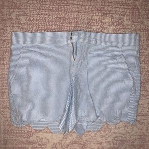 Lilly Pulitzer seersucker scalloped shorts